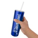 20 Oz Stainless Steel Skinny Tumbler w/ Slider Lid
