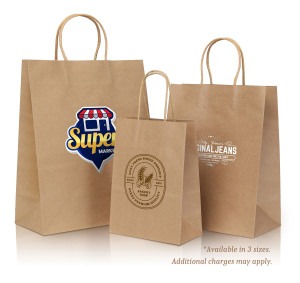 Twisted Handle Kraft Shopper Bag