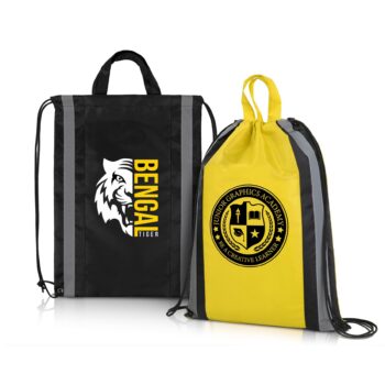 Reflective Safety Drawstring Backpack