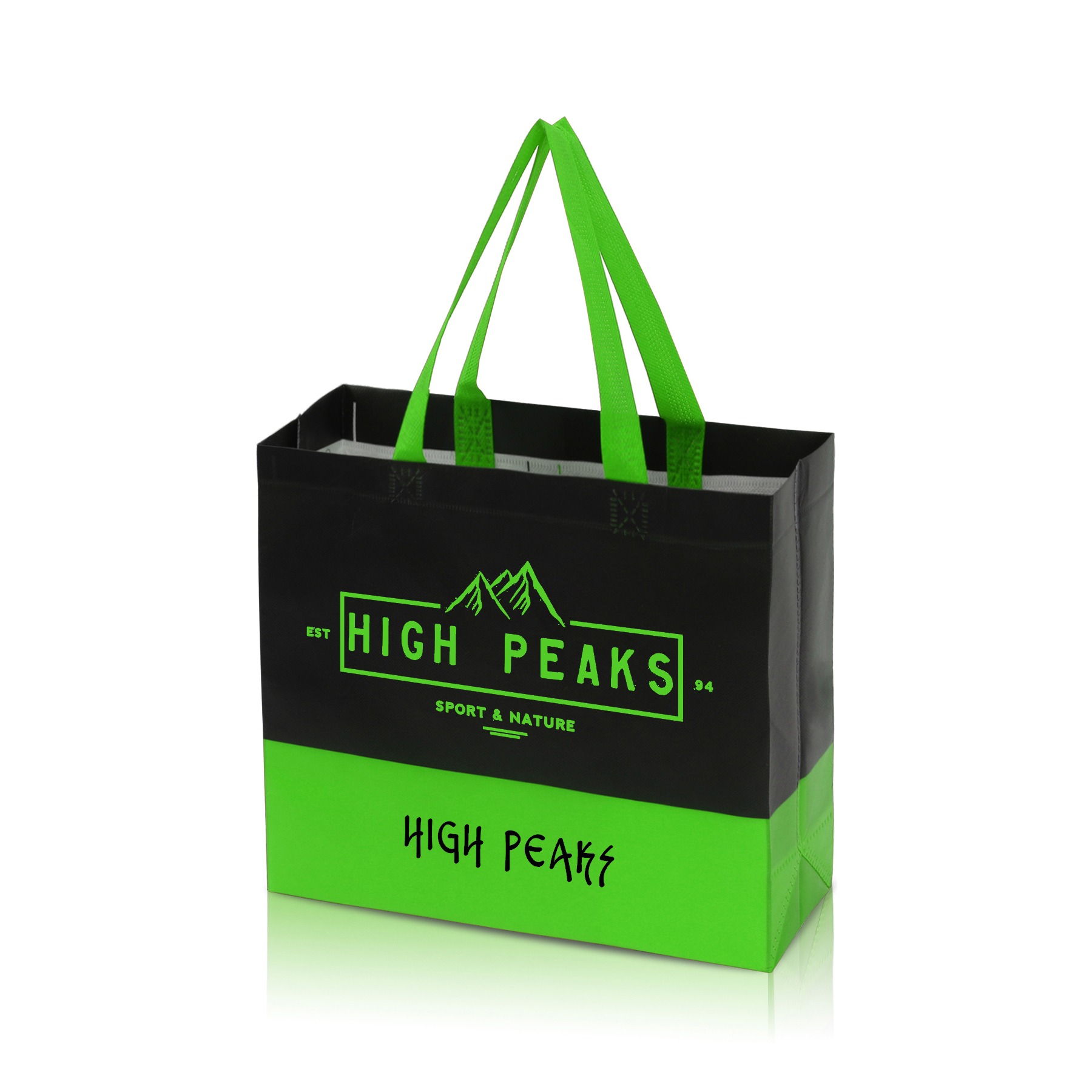 Laminated Non-Woven Tote Bag Two-Toned Laminated Non-Woven Tote Bag Two-Toned