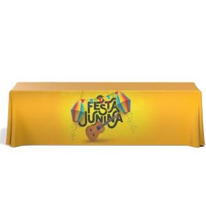 8' Economy Draped Standard Table Cover (Full Color Dye Sublimation)