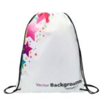 14″ x 17″ Dye-Sublimated Drawstring Backpack