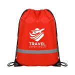 Reflective Safety Drawstring Backpack