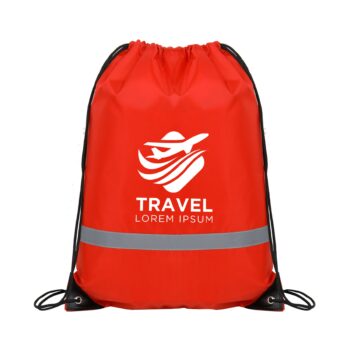 Reflective Safety Drawstring Backpack