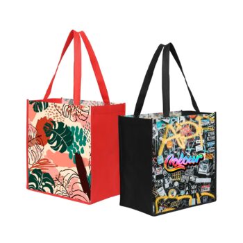 Laminated Non-Woven Tote Bag (12" X 13" X 8")