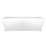 8′ Open Back Stretch Table Cover (Full Color Dye Sublimation)