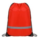 Reflective Safety Drawstring Backpack