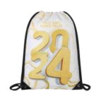 420D Heavy Duty Dye Sublimation Drawstring Backpack