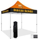 10′ x 10′ Custom Printed Pop Up Tent Kit w/ Steel Frame