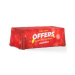 6' Economy Draped Standard Table Cover (Full Color Dye Sublimation)