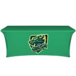 6' Open Back Stretch Table Cover (Full Color Dye Sublimation)