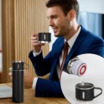 17 Oz Vacuum Insulated Flask Stainless Steel Bottle With Cup