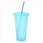 Shining Double Wall Plastic Straw Cup