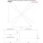 10’X10′ Commercial Steel Frame Tent Kit w/ Full Back Wall+2 Half Side Walls