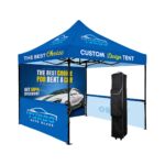 10′ X 10′ Heavy Duty Pop Up Canopy Tent w/Vented Top (Dye Sublimation)