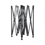 10’X10′ Commercial Steel Frame Tent Kit w/ Full Back Wall+2 Half Side Walls