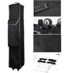 10’X10′ Commercial Steel Frame Tent Kit w/ Full Back Wall+2 Half Side Walls