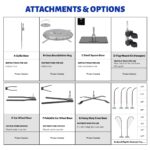 9′ Feather Flag Kit-Double Sided With Cross Base&Water Bag