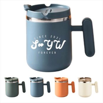 16oz Vacuum Insulated Coffee Mug with Handle and Lid