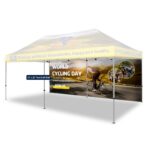 20′ Full Color Custom Printed Tent Back Wall