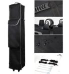 10′ X 10′ Commercial Grade Steel Frame, Dye Sub Canopy, 11ft Feather Flag, & 6ft Table Throw