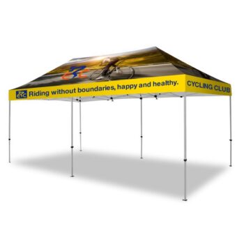 10' X 20' Hex Aluminum Frame Pop Up Tent Kit (Full-Bleed Dye Sublimation)