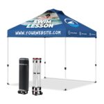 10′ X 10′ Heavy Duty Pop Up Canopy Tent w/Vented Top (Dye Sublimation)