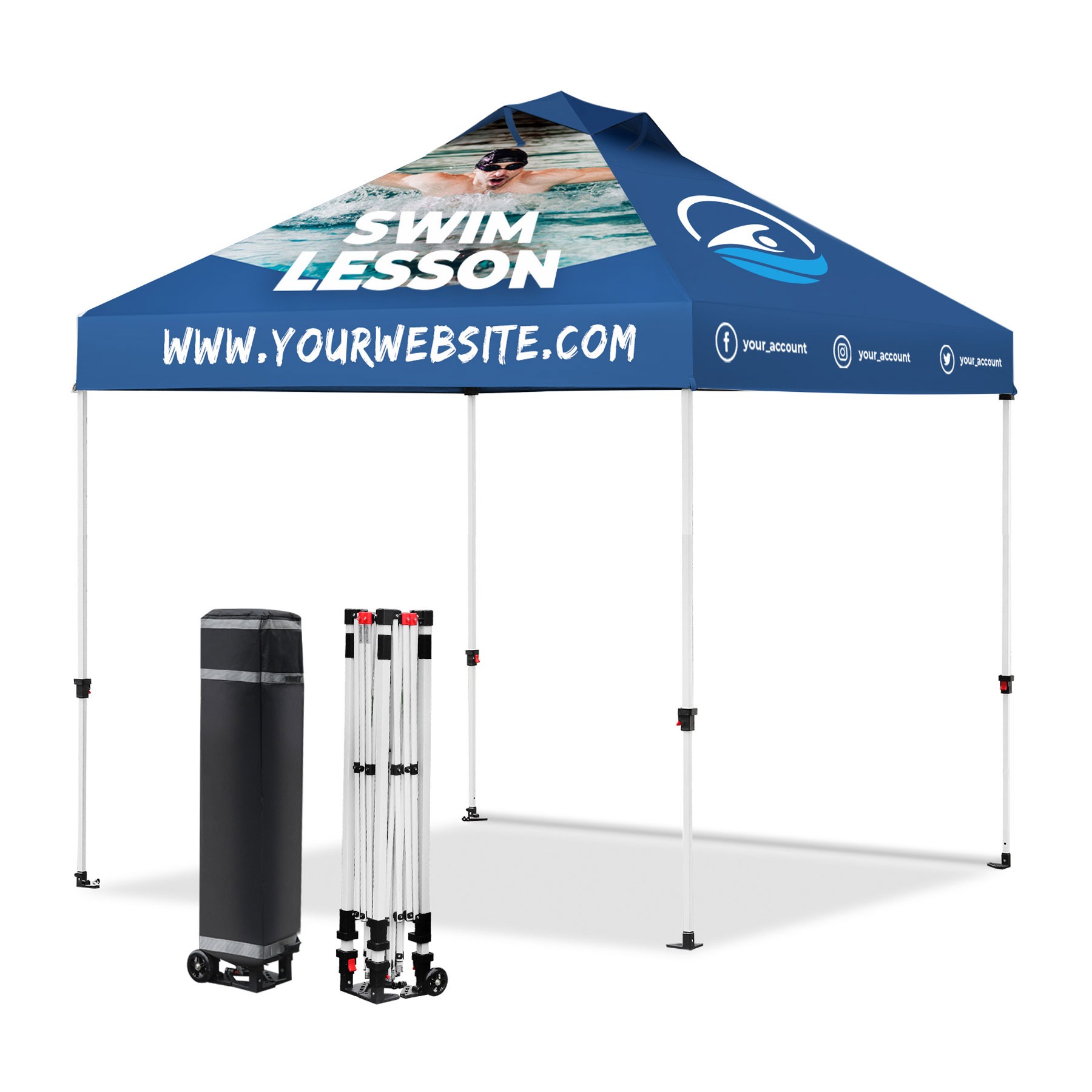 10' X 10' Heavy Duty Pop Up Canopy Tent w/Vented Top (Dye Sublimation) 10' X 10' Heavy Duty Pop Up Canopy Tent w/Vented Top (Dye Sublimation)