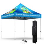 10′ X 10′ Hex Aluminum Frame w/ Custom Printed Canopy