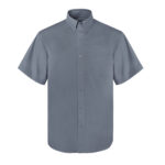 Men’s Short Sleeve Twill Button Down Shirt (7)
