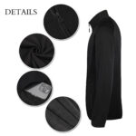 Men’s Heathered Sweater Full-Zip Fleece Jacket