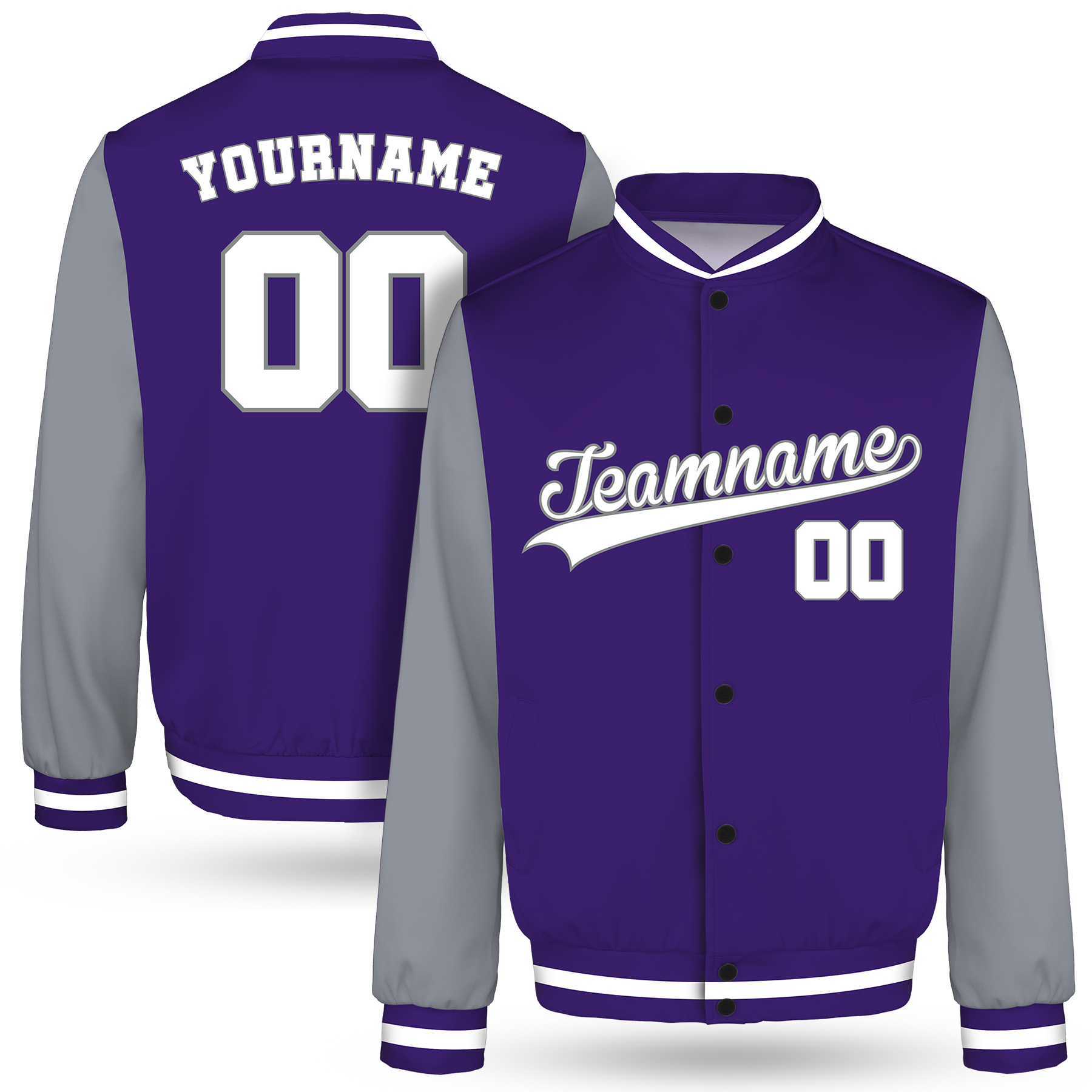 Custom Personalized Men's Varsity Jacket(Full Color Dye Sublimated) (4)