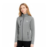 Women’s Full Zip Sweater Fleece Jacket(Brushed Back) (1)