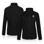 Women’s Heathered Sweater Full-Zip Fleece Jacket (1)