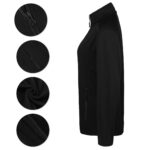 Women’s Heathered Sweater Full-Zip Fleece Jacket (1)